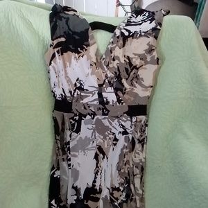 Multicolored sleeveless dress by Attention